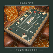 Texas Holdem chips board table cloth table mat chess room rectangular pad mahjong table pad Baccarat table table cloth
