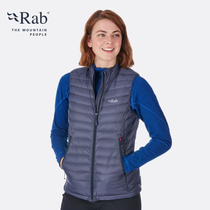 RAB ruipo Microlight ladies down vest 750 awning lightweight warm vest 110g QDA-97