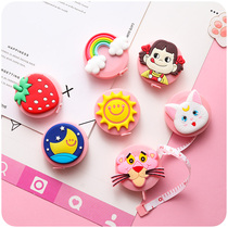 Cartoon mini tape measure small soft ruler portable leather multifunctional ruler Universal Animation small childrens clothes meter ruler