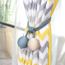 Curtain strap simple modern creative magnet curtain buckle curtain curtain hanging ball tie ball ball curtain rope strap no punch
