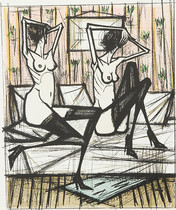 E007 (France) Bernard Buffet (Bernard Buffet) Expressionist printmaking gallery