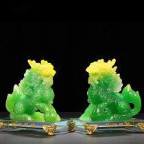 Lucky Unicorn ornaments Crafts a pair of office desks Creative knickknacks Home office TV cabinet decorations