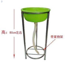 With sink without bracket Household cleaning washbasin Kitchen washbasin with bathroom pipe plastic basin