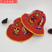 Original Spring Summer Cartoon Design All Hand Five Poisonous China Wind Hat Zi Embroidered Child Fisherman Hat