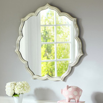 Vanity mirror hanging mirror porch decorative mirror bathroom mirror makeup big mirror toilet carved mirror European Retro Mirror