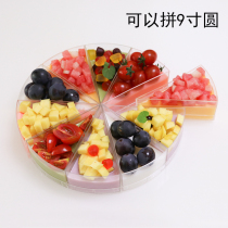 Disposable plastic curved triangle mousse cup Wood Bran Cup pudding cup 8 inch cake cut dessert Cup mousse box