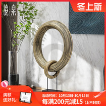 The soft decorations of the spring model house the Southeast Asian style the original ecological handmade entrance hall the art ornaments