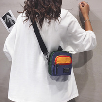 Bag Pack woman 2021 new wave Korean version original Cebu 100 Lap Canvas Single Shoulder Bag Ins Nets Red Student Bundy Satchel Bag