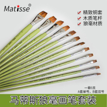 Matisse Gouache Set Wolf Hou Chalk Oil Brush Gouache Paint Brush Art Color Painting
