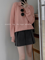 Pleated skirt design sense niche irregular chic short skirt shorts one-piece design sense pop skirt