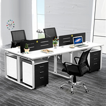 Staff desk Dongguan office furniture minimalist modern 6 staff table 2 Guangzhou 4 person screen office chair