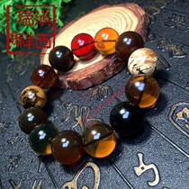 Dianxi Ruixiang natural A cargo Burmese Amber boutique handstring bracelet hand row certificate