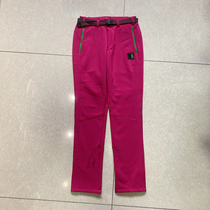 Winter Outdoor Winter Fitness Soft Shell Pants Mountaineering Warm Breathable Trek Pants Soft Shell Pants