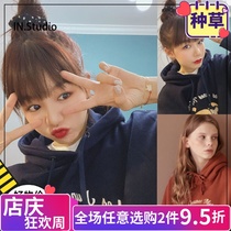 Xu Mengjie INstudio South Korea 19 autumn AMBLER new couple baby head plus velvet sweater