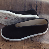 Thousand-layer bottom old Beijing cloth shoes mens shoes black round mouth cloth shoes retro hiking practice driving shoes leisure list