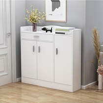 Shoe Cabinet Minimalist Modern Door Hall Cabinet Provincial Space Home Imitation Solid Wood Simple Small Shoe Cabinet Doorway Multifunction Shoe Rack