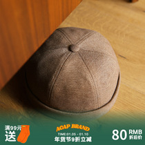 Ruffian hat men and women landlord hat womens trendy retro Acap mens trendy hip-hop yuppie hat ruffian hat melon skin hat inch head hat