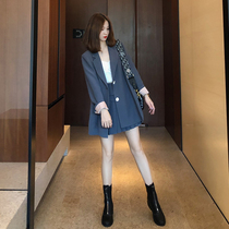 2021 new womens autumn clothes Net red temperament small fragrant wind Yujie senior sense suit professional skirt two-piece suit