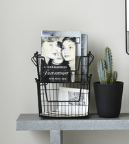 Value-added Danish House Doctor metal storage Basket Book newspaper and magazine storage frame Dirty clothes basket Nordic