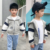 Boys' coat Korean style children's clothing spring and autumn 2022 new children's hooded sweatshirt middle-aged boys fashionable and elegant