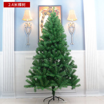 2 4m Christmas decoration encryption widened large outdoor 240cm Christmas tree naked tree 2 4m outdoor