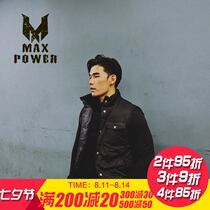 MAXPOWER original super warm all-match tide brand sleeveless thickened warm stand-up collar down jacket vest jacket