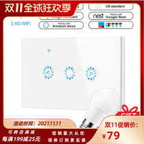 eWelink APP Wifi smart dimmer switch touch GooglHome Alexa Tmall Genie