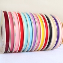 7mm threaded with handmade hair accessories Silk with satin wedding decoration colored with fresh flower gift wrapping webbing 45 5 m