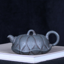 Taiwans old teapot Yixing Purple sand famous early Gu Jingzhou handmade bean green mud shower pot