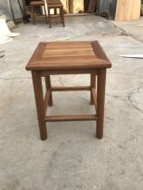 Myanmar teak rich stool square dining chair
