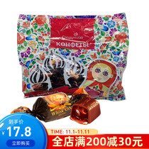 Russia imported alcoholic chocolate sandwich candy whiskey flavored for boyfriend 500g zero food