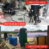Sand blowing machine wear-resistant sand blasting machine sand blasting tank derusting small paint kg cleaning machine dry mill sand blasting machine polishing