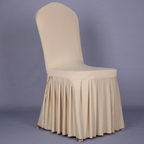 100 pleats Skirt Hem Elastic Conjoined Chair Sets Hotel Hotel Wedding chair cover Banquet Chair Cover set to be made
