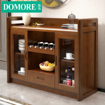 Chinese style solid wood simple household tea cabinet wine cabinet dinner side cabinet kitchen cupboard storage cabinet multi-function