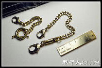 Mini copper chain handmade key bag anti-theft retro pocket watch chain special lobster buckle wallet chain