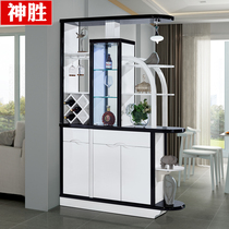 Modern simple porch cabinet wine cabinet with wine rack partition cabinet shoe cabinet entrance screen door Hall decoration cabinet storage
