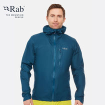 RAB Male Pacers Windproof waterproof and abrasion resistant light 13D GORE-TEX submachine clothes 240g QWG-48