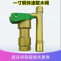 6 min 1 inch brass fast water fetch valve embolized to fit irrigation nozzle public green villa