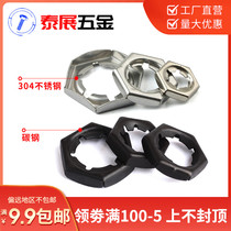 304 stainless steel fastening nut DIN7967 carbon steel fastening nut GB805 locking car stamping M8-M52