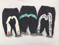 Fruit home made 2021 spring and autumn children boys and girls baby baby children jeans Tide pants size foot
