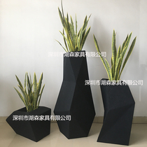 Manufacturer direct sales brief Nordic style Landing Great Florator Combine Outdoor Geometric Creativity Large Flower Pot peloess green plant