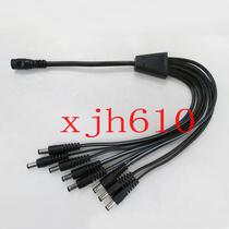 High current one point eight DC power cord 1 female 8 male one in eight out multi-channel power supply expansion line 18 line 22
