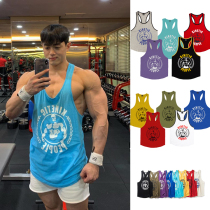 Muscle captain INS tide card summer fitness vest male brothers basketball running training sleeveless sports T-shirt clothes