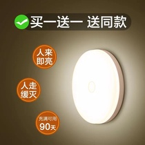 Night light bubble led charging corridor infrared voice control aisle wardrobe corridor human body sensor home stair cabinet