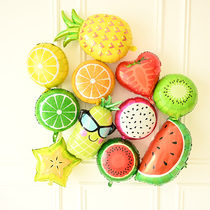Fruit Shape Aluminum Film Balloon Child Baby Birthday Party Decoration Placement 61 Lemon Strawberry Orange Pineapple