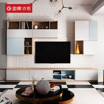 Gold medal kitchen cabinet Macaron Childrens room Boy girl room Overall whole house furniture custom tatami wardrobe combination