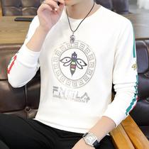 Xunshi Shen Shiyuan clothing 2021 Spring and Autumn new long sleeve T-shirt men Korean version of Chao brand round neck casual