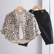 Children BAO WEN shirt boys long sleeve shirt 2021 spring and autumn loose baby Foreign style top Korean personality tide