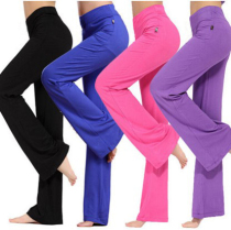 Spring and summer Modal fitness yoga pants womens large size sports practice pants Sports casual Modal cotton pants