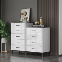 Modern minimalist chest chest bedroom light luxury storage cabinet locker living room wall painted drawer drawer style chest